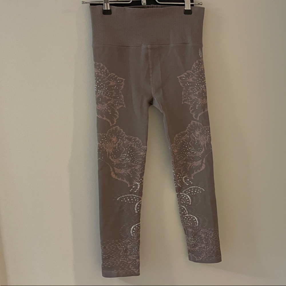 FP Movement by Free People Brown Floral Leggings